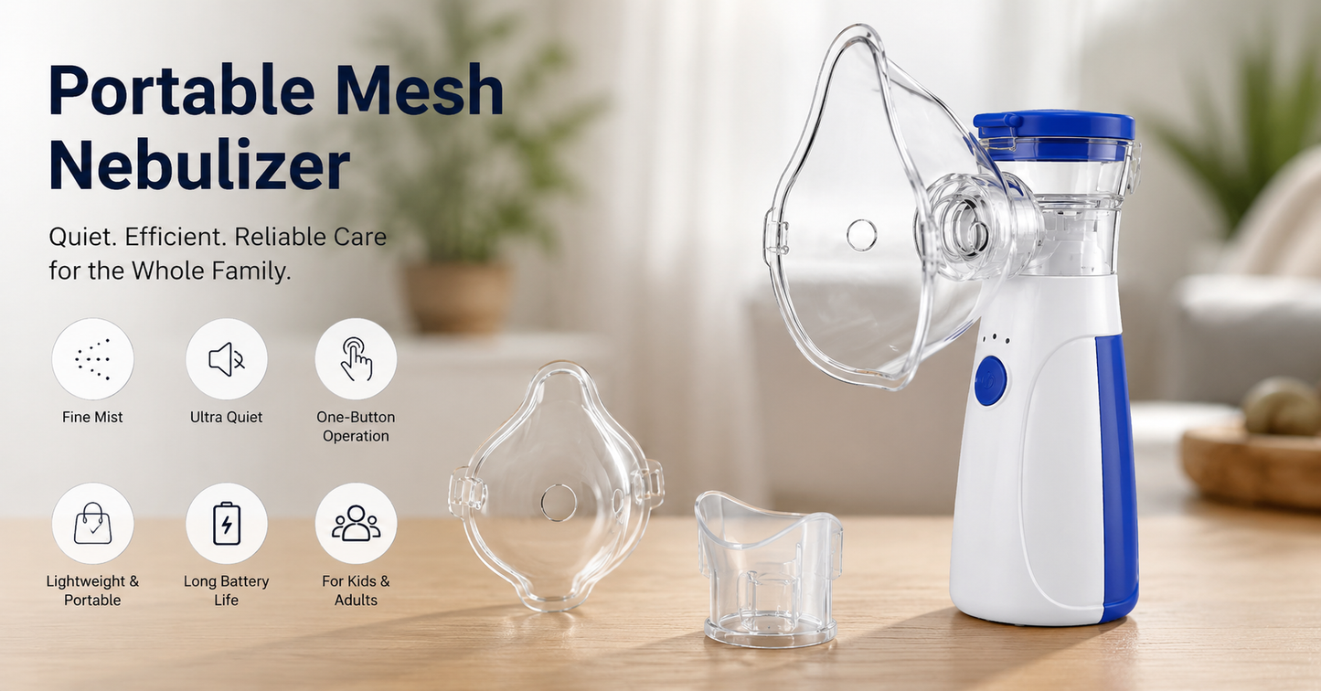 BreatheBabyGo | Ultra-Quiet Portable Nebulizer